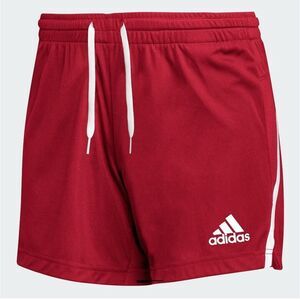 Adidas Women Team Issue Knit Shorts Red White Size Large NWT‎ $35 MSRP